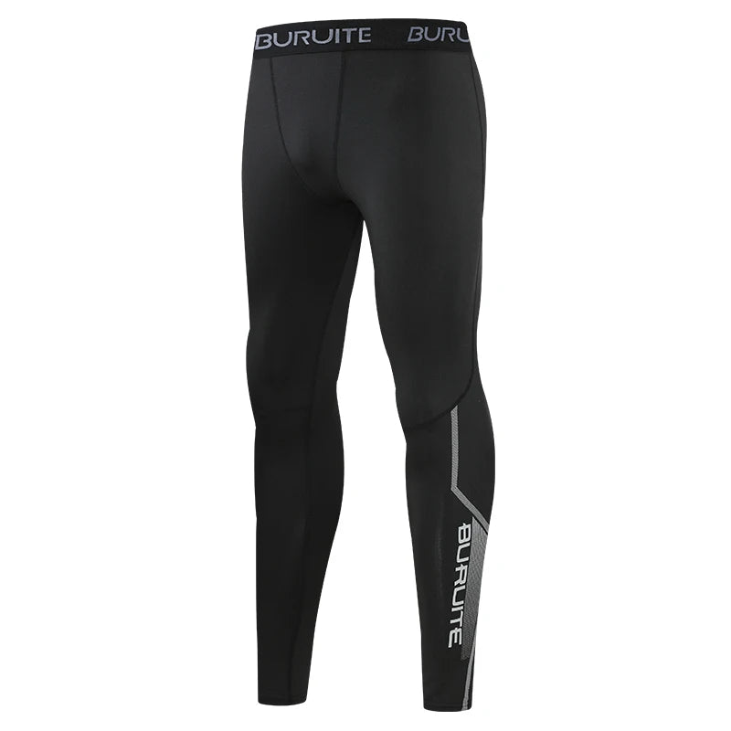 Tights Mens Spring Autumn Winter Basketball Training Elastic Fitness Base Pants Fast Dry Running Compression Long PantsIce Silk