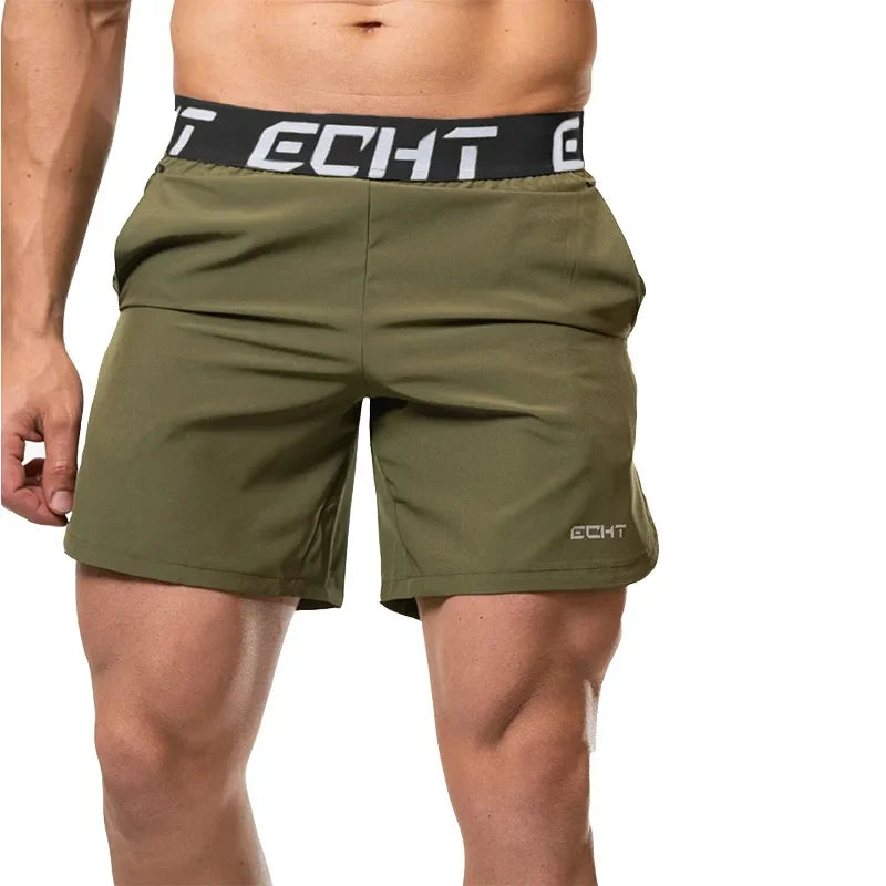 New Men Fitness Bodybuilding Shorts Man Summer Gyms Workout Male Breathable Quick Dry Sportswear Jogger Beach Short Pants
