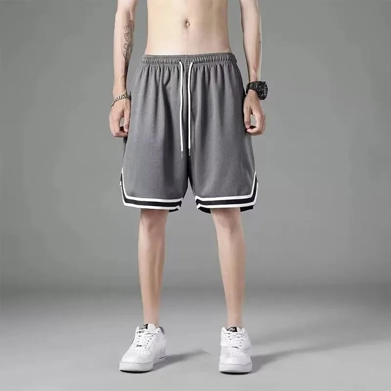 1pcs Summer Men's Sport Basketball Shorts Large Size Male Mesh Quick Dry Gym Shorts Fitness Joggers Casual Breathable Short Pant
