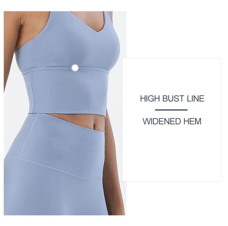 SOISOU S-XL Nylon Sports Bra Top Women Bralette Breathable Underwear Women Sports Leggings For Women Sexy Top Bra 10 Colors