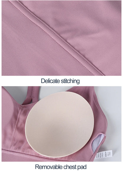 SOISOU S-XL Nylon Sports Bra Top Women Bralette Breathable Underwear Women Sports Leggings For Women Sexy Top Bra 10 Colors