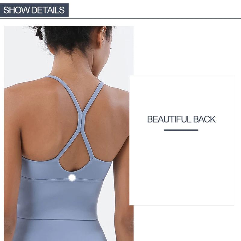 SOISOU S-XL Nylon Sports Bra Top Women Bralette Breathable Underwear Women Sports Leggings For Women Sexy Top Bra 10 Colors