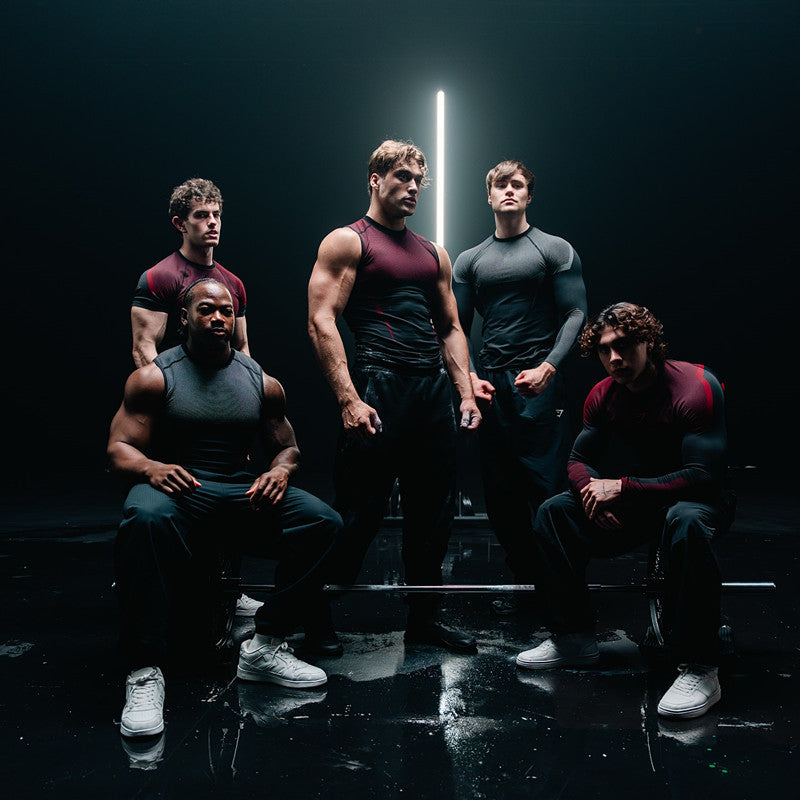 YOUNGLA's new American style running, sports and casual short-sleeved T-shirt for training and fitness, quick-drying, elastic an