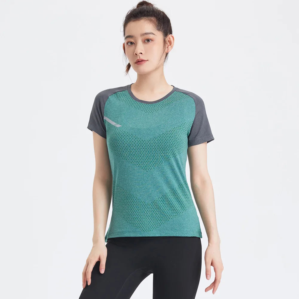 The Same Breathable Light and Quick-drying Top for Men and Women, Fitness Sportswear, Ice Silk T-shirt Stretch Short Sleeves