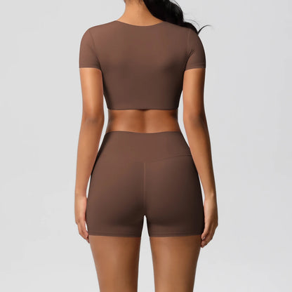 Workout Sportswear 2Pcs Piece Female Women Active Wear Sports Tank Top Women Gym Workout Leggins Booty Bum Leggins