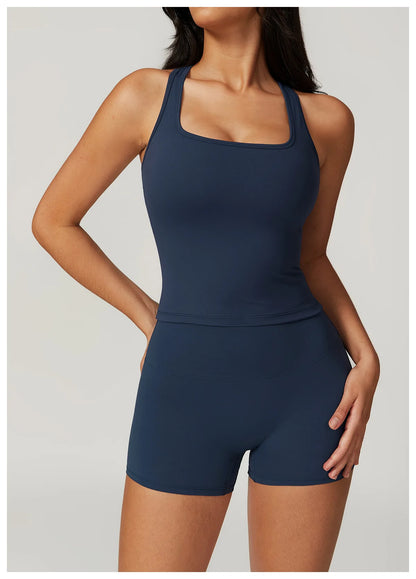 Hearuisavy Shockproof Yoga Vest Running Gym Tank Top Women Fitness Quick-Dry Workout Vest Female Sports Sleeveless Top Women