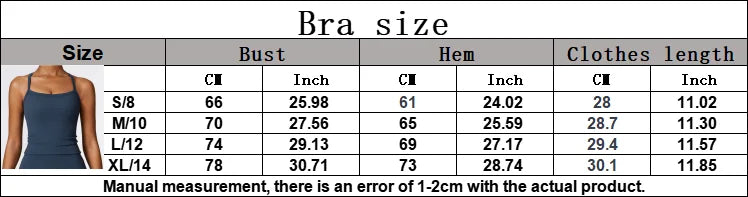 Women Cross Back Yoga Sports Bra Breathable Shock Proof Gym Workout Fitness Push up Top Yoga Running Active Sportswear Vest Bra