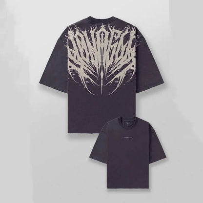 Loose Fit Men's T-Shirt American Trendy Brand Cotton Blend Short Sleeve Fitness Sporty Summer Casual Wear Dry Fast T-Shirt