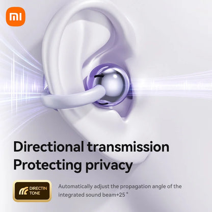 XIAOMI Mijia Wireless Earphone Open Ear M91 Ear Clip ENC Headset Bluetooth 5.4 HD Call Touch Control Headphone for Android iOS