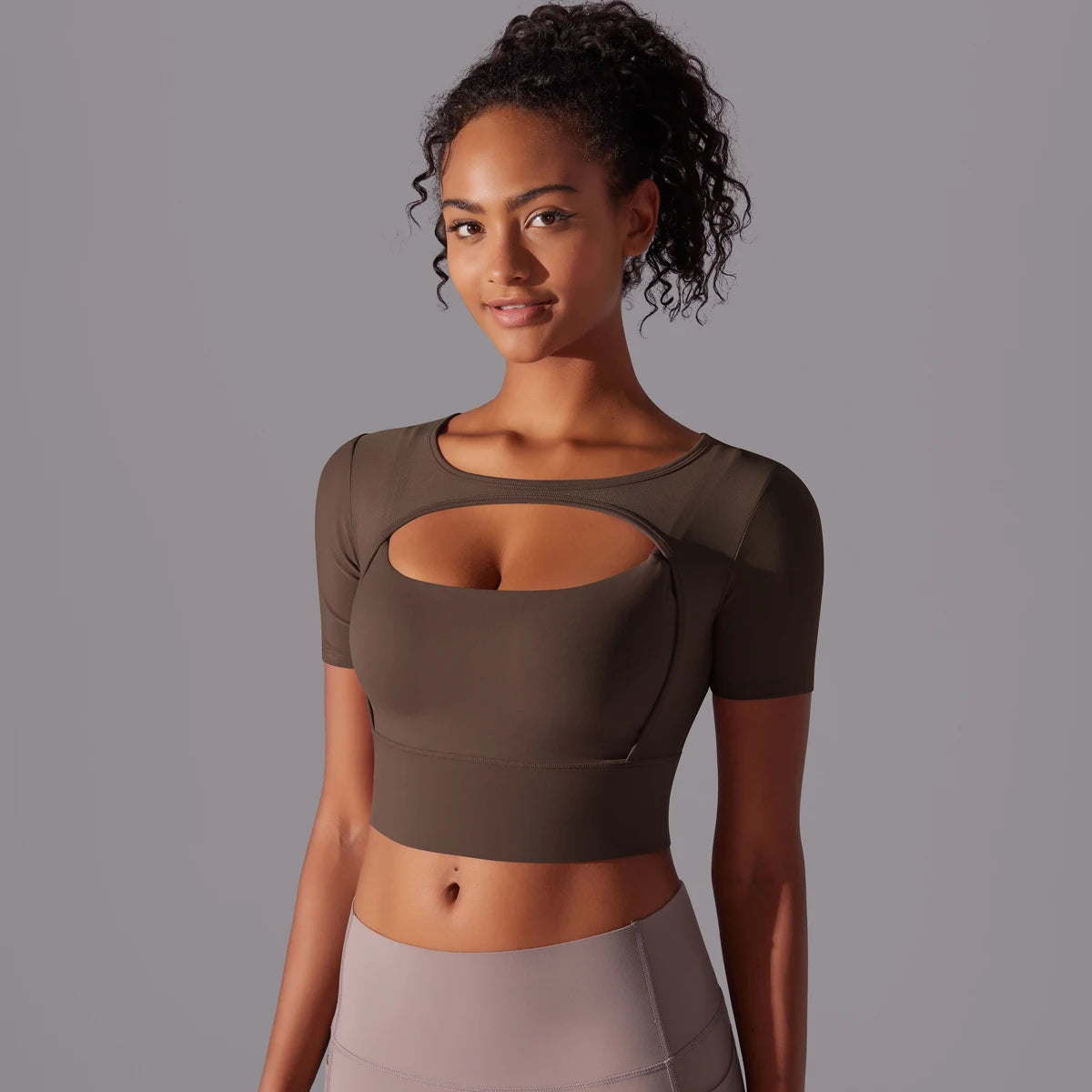 Women's Mesh Yoga Shirt Sexy Short Sleeve T-Shirt Sport Top Blouse Cover Up Quick Dry Gym Clothes Running Fitness Tank Sportwear