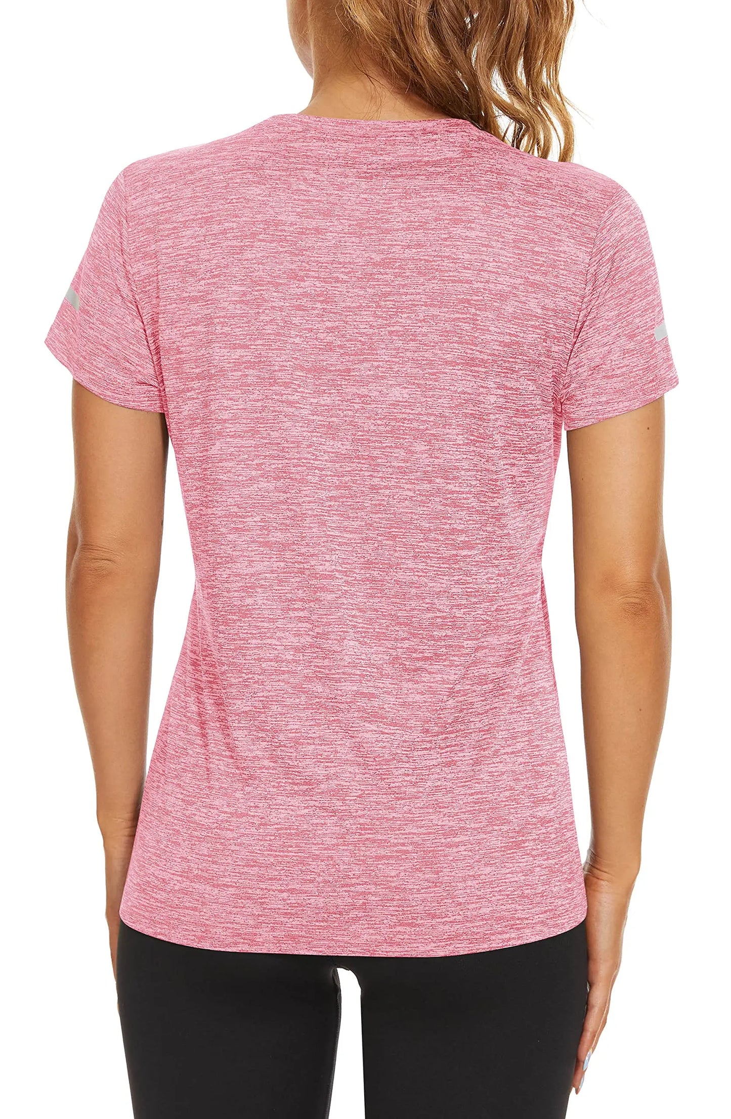 TACVASEN Elastic Moisture Wicking Summer T-shirts Women's Casual T-shirts Crew Neck Workout Running Shirts Sports Tee Gym Tops