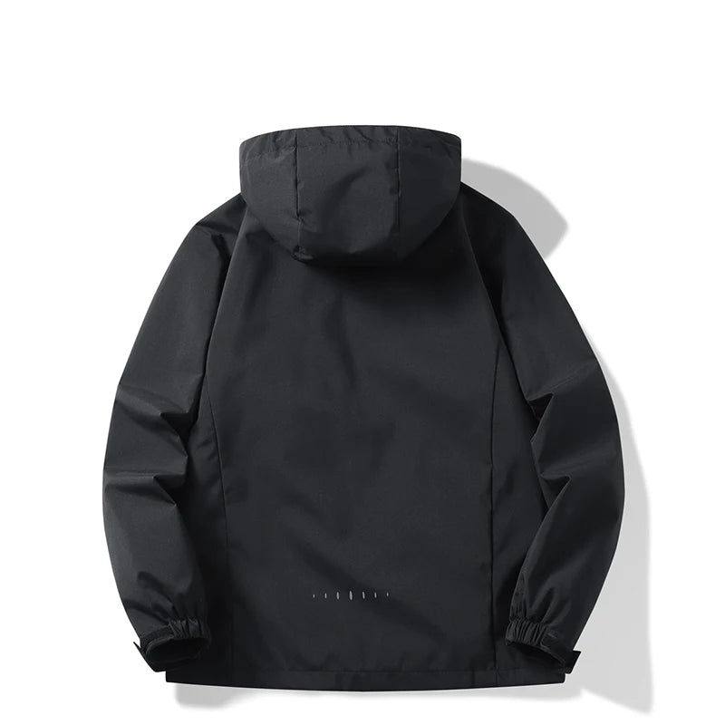 Autumn New Men's Mountaineering Jacket Windproof and Waterproof Fabric Fashion Hip Hop Design Casual Oversize Outdoors Coat