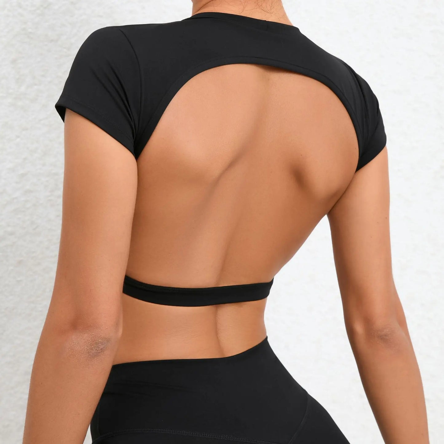Hearuisavy Customizable Sports Shirts Workout Sportswear Backless Yoga Clothing Chest Pads Sport Crop Tops Gym Top Women