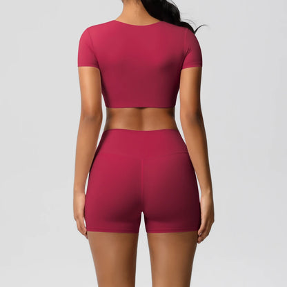 Workout Sportswear 2Pcs Piece Female Women Active Wear Sports Tank Top Women Gym Workout Leggins Booty Bum Leggins