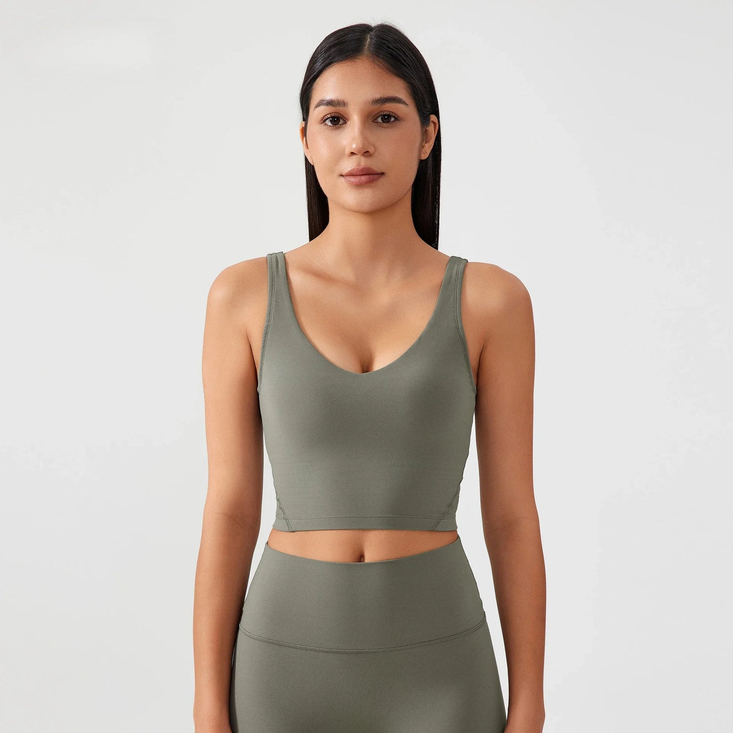 Sports Bra for Women Yoga Top Fixed Chest Pad Gym Vest Shock-proof Workout Tops Yoga Clothes U-shaped Back Fitness Crop Top