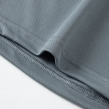 2-Piece Men's Summer Quick drying Sports Suit Loose And Breathable Short Sleeved T-shirt Running And Fitness Black Pocket Shorts