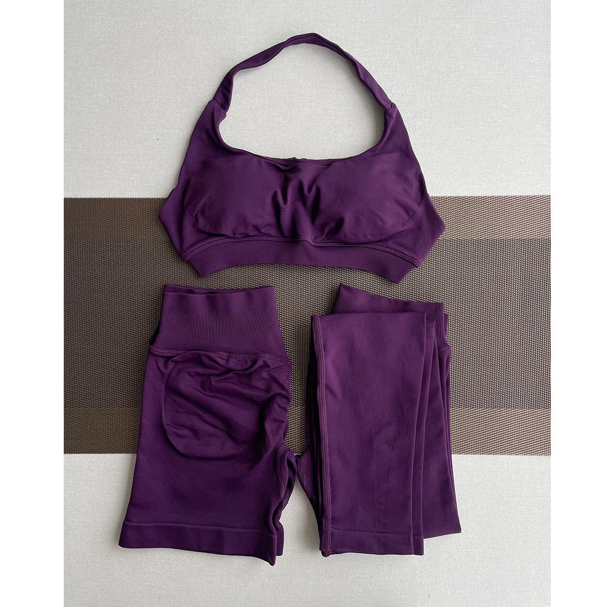 TKITK Leggings Women Seamless Sports Yoga Pants Low Ribbed Band Gym clothes Fitness Workout wear Scrunch Bum Tights