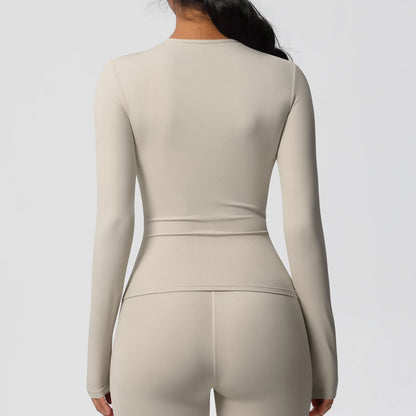 Long Sleeve Workout Top Gym Women Casual Outdoor Top  Workout Dry Fit Breathable High Elastic Sports Top Sports Long Sleeved