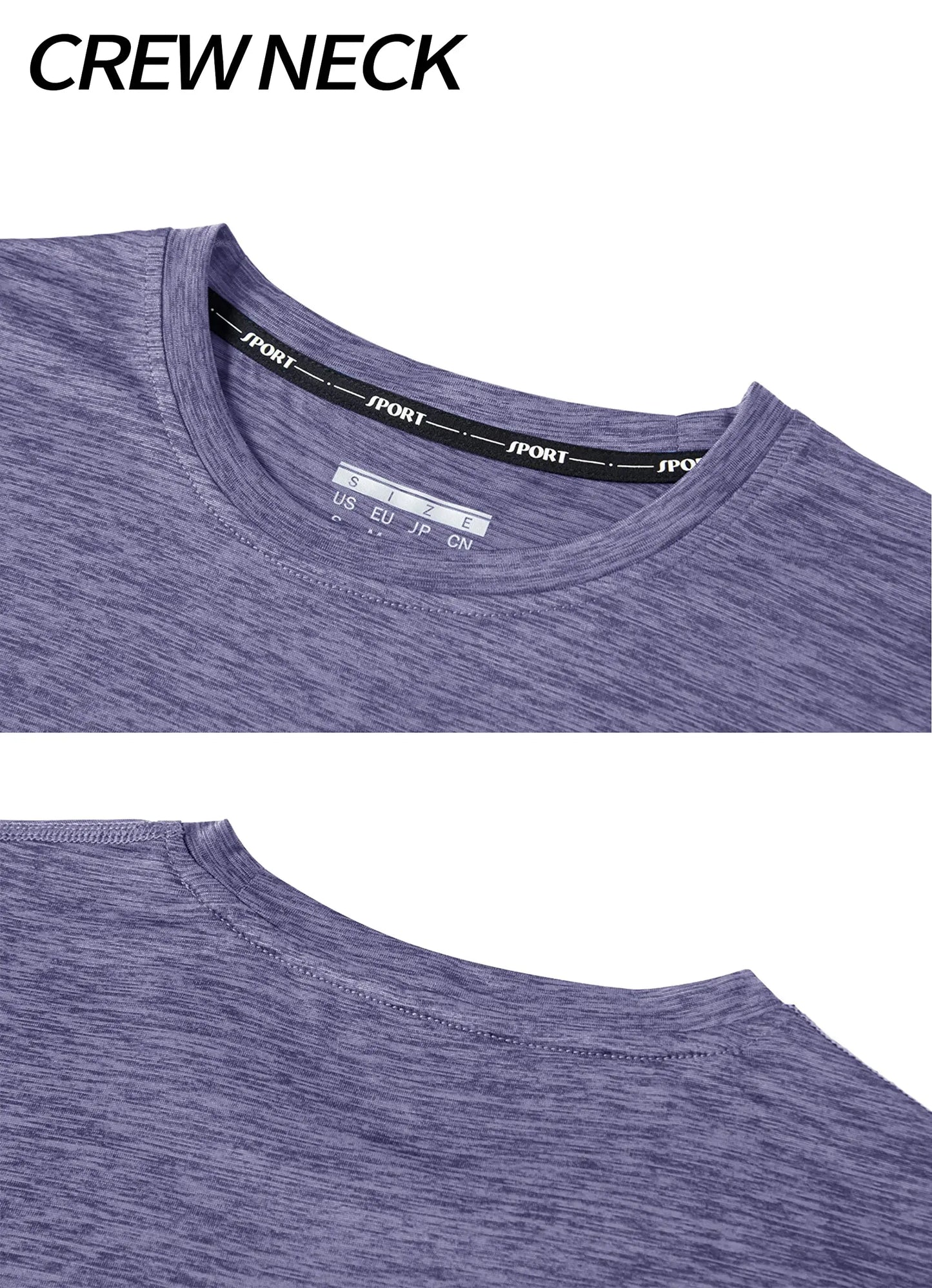 TACVASEN Elastic Moisture Wicking Summer T-shirts Women's Casual T-shirts Crew Neck Workout Running Shirts Sports Tee Gym Tops