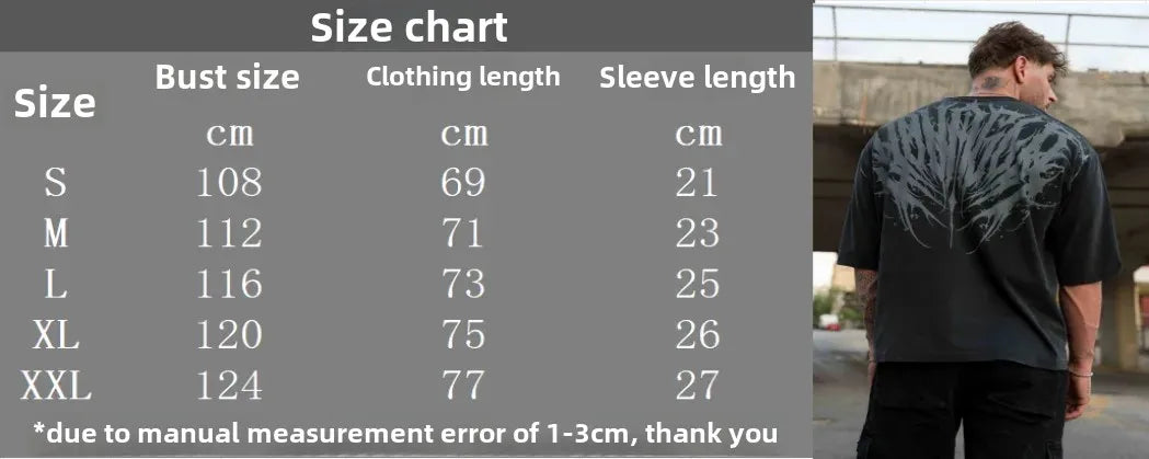 Loose Fit Men's T-Shirt American Trendy Brand Cotton Blend Short Sleeve Fitness Sporty Summer Casual Wear Dry Fast T-Shirt