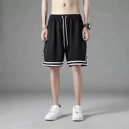 1pcs Summer Men's Sport Basketball Shorts Large Size Male Mesh Quick Dry Gym Shorts Fitness Joggers Casual Breathable Short Pant
