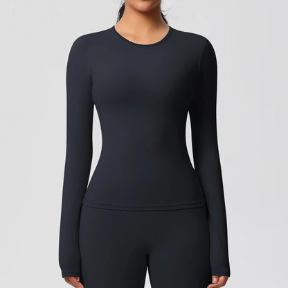 Long Sleeve Workout Top Gym Women Casual Outdoor Top  Workout Dry Fit Breathable High Elastic Sports Top Sports Long Sleeved