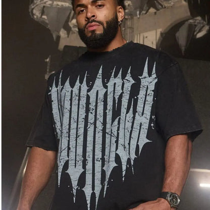 Men T-shirts Summer New Sports Leisure Cotton Round Neck Fashion Loose And Comfortable Clothing Gym Running Shirts man