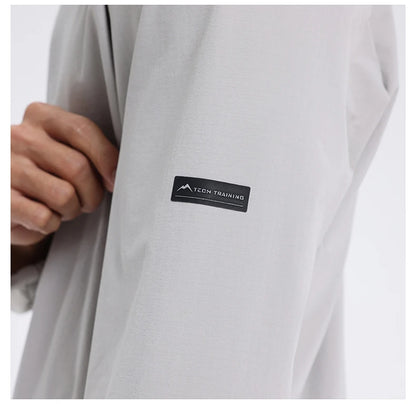 Men Outdoor Sports Casual Jacket Jacket Stand-Up Collar Zip Running Fitness Windproof Camping Hiking Riding Training Tops