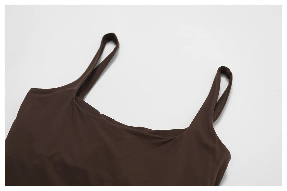 Ctenkevet Women's Workout Yoga Tank Top Quick-Dry Gym Sports Vest Female Running Tight Top Women U-Back Fitness Underwear