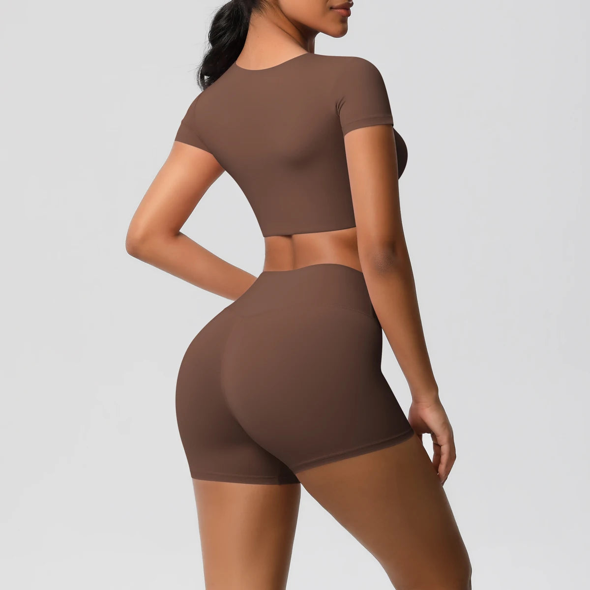 Workout Sportswear 2Pcs Piece Female Women Active Wear Sports Tank Top Women Gym Workout Leggins Booty Bum Leggins