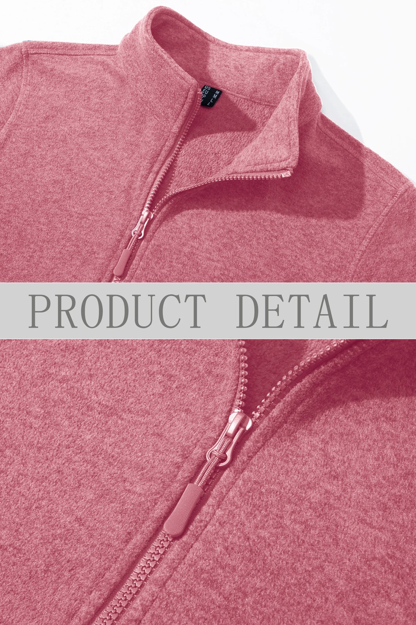 TACVASEN Lightweight Full Zip Fleece Jackets Spring/Autumn Womens Turtleneck Sweater Sports Warm Sweatshirts Thermal Casual Tops