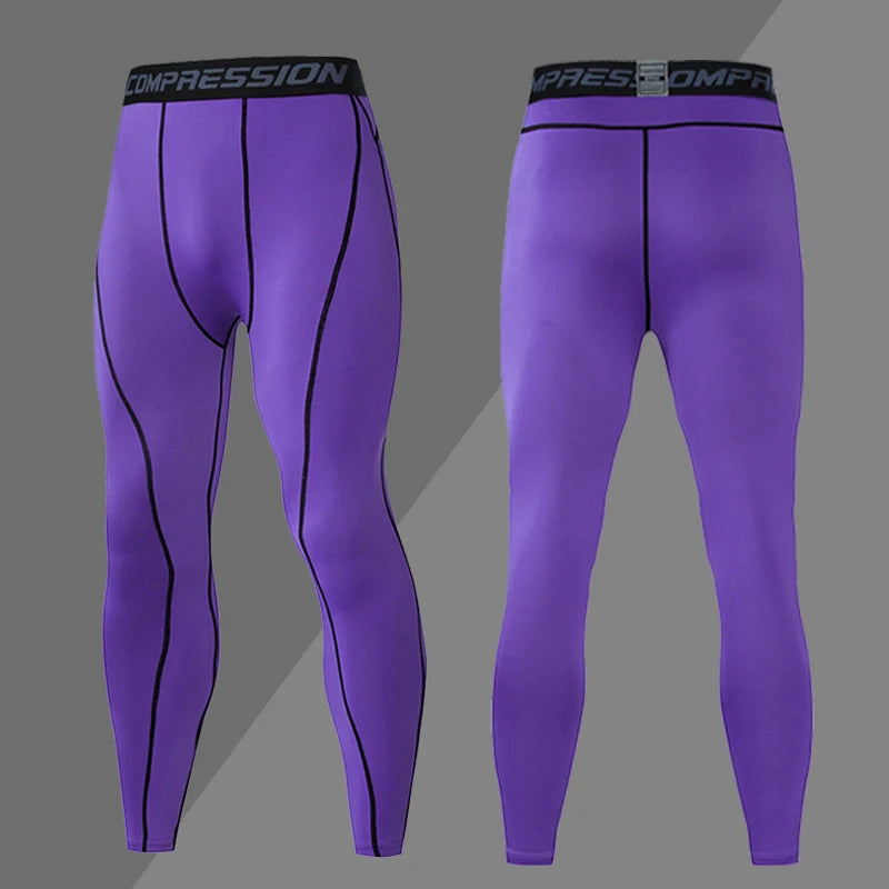 Gym Mens Fitness Running Sport Pants Athletics Tight Leggings Joggings Skinny Yoga Compression Trousers Sweatpants Dry Fit