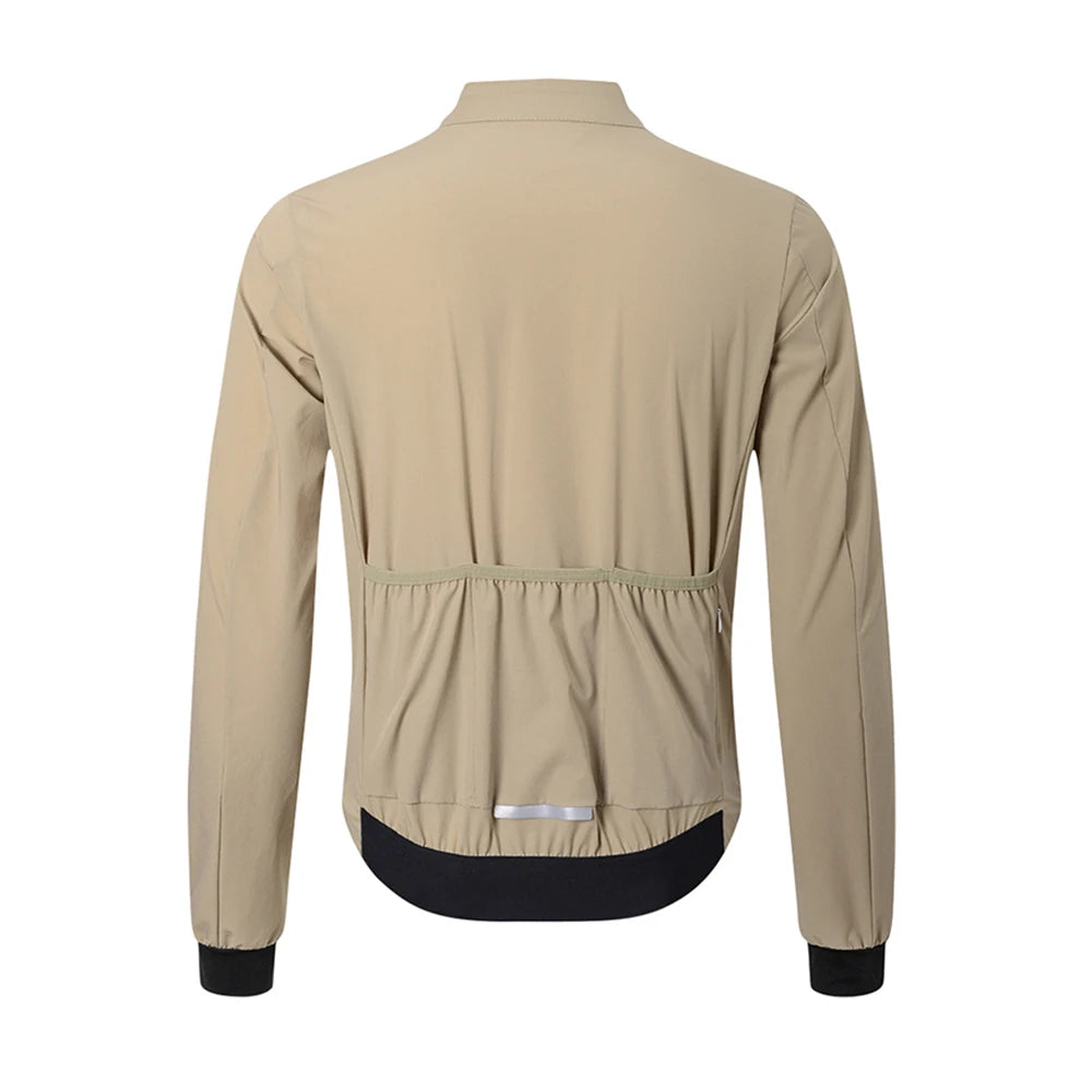 HISERWA Men Cycling Jacket Windproof Waterproof Lightweight Long Sleeve Mountain Bike Jacket Motorcycle Jacket Cycling Clothing