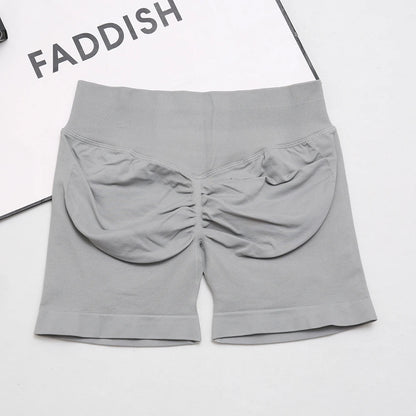 dfyoga Shorts 4.5" short gym mujer sportswear impact workout Low Ribbed Band Seamless Gym Fitness Shorts