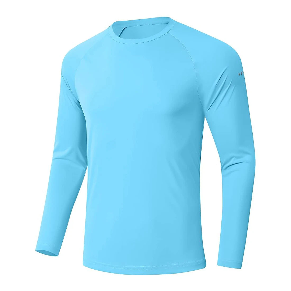 Men UPF 50+ Long Sleeve T-Shirt, Rash Guard Breathable Tops, Pullover Shirt for Sport Fishing Hiking Workout Outdoor Beach
