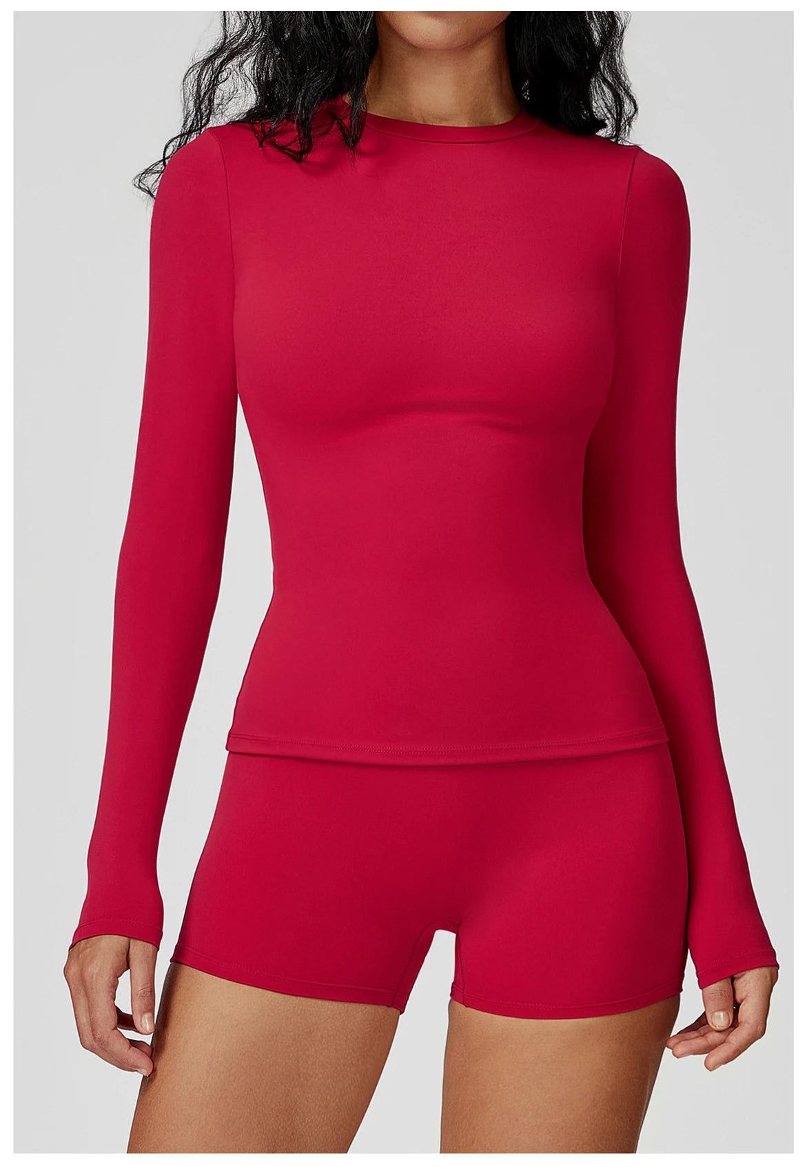 Yoga Shirts Women Long Sleeve Fitness Running Gym Clothes Workout Dry Fit Breathable Slim Fit High Elastic Sport Top Women's Top