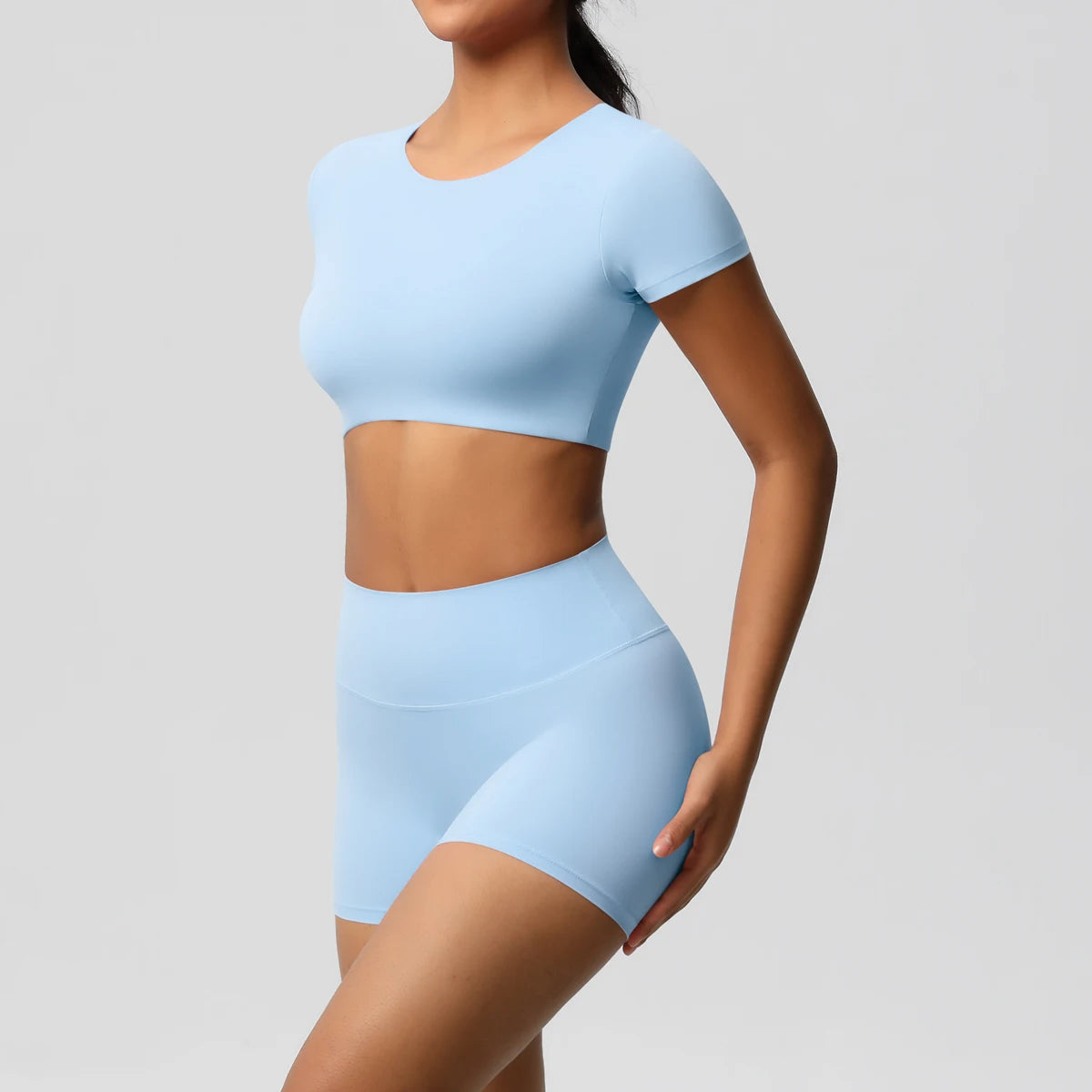 Workout Sportswear 2Pcs Piece Female Women Active Wear Sports Tank Top Women Gym Workout Leggins Booty Bum Leggins