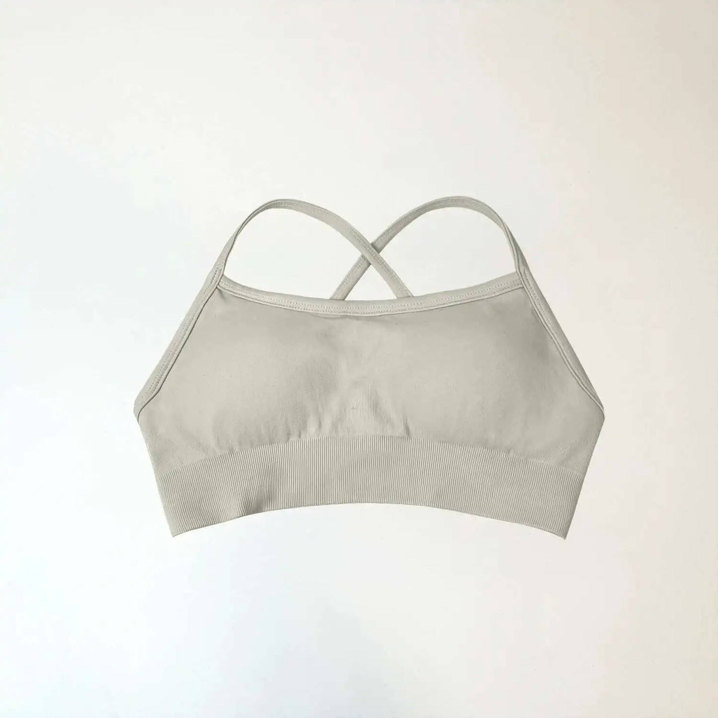 NCLAGEN Sports Bra Backless Fitness Underwear Back Cross Push-up Gym Crop Top Women Training Clothes Running Seamless Bras