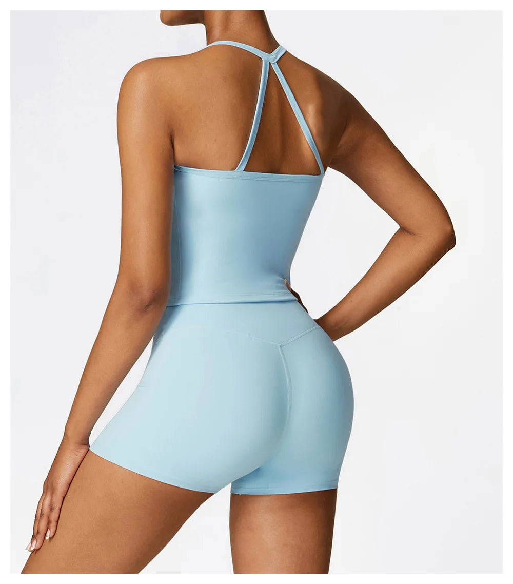 Women Cross Back Yoga Sports Bra Breathable Shock Proof Gym Workout Fitness Push up Top Yoga Running Active Sportswear Vest Bra