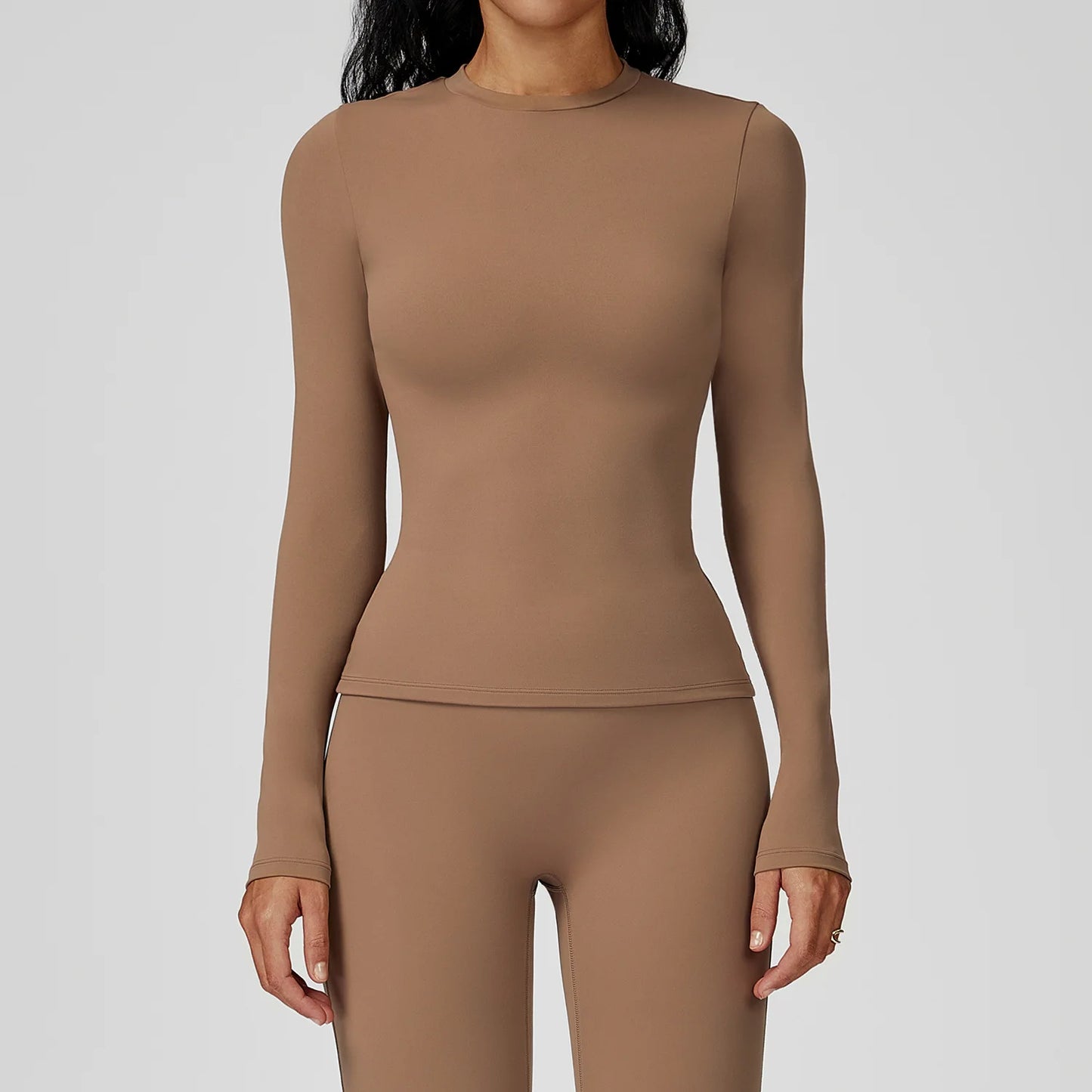 Yoga Shirts Women Long Sleeve Fitness Running Gym Clothes Workout Dry Fit Breathable Slim Fit High Elastic Sport Top Women's Top