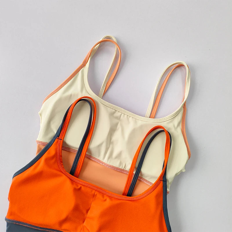 Sports Bra Women Summer Shock-absorbing Gathering Double Breast Strap Yoga Vest Quick Drying Anti Sagging Shaping Fitness Bra