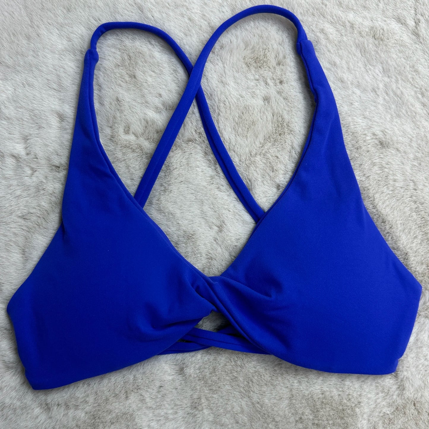 SHINBENE Front Twist Padded Cross Strap Sports Bra Sexy Back Fitness Sleeveless Short Top Yoga Sports Bra