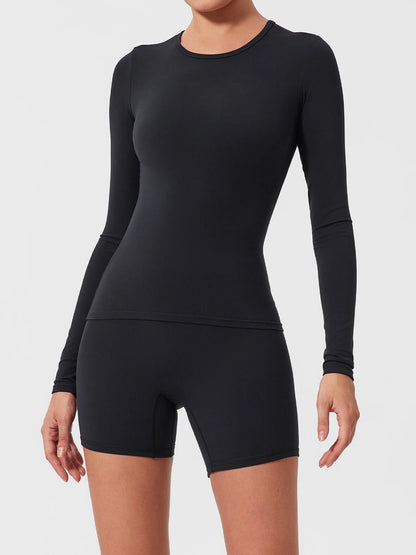 Ctenkevet Sports Long Sleeved Shirts Women Casual Outdoor Top Gym Fitness Wear T-shirt  Yoga Shirt Push Up Workout Clothes Women