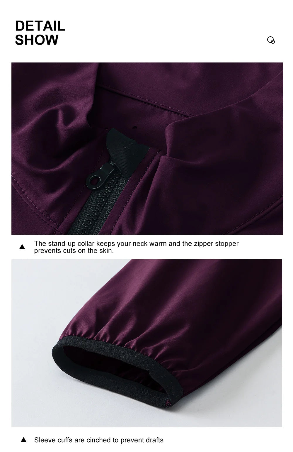 HISERWA Men Cycling Jacket Lightweight Breathable Anti-UV Cycling Windbreaker High Quality MTB Road Bike Jersey 2-Way Zipper