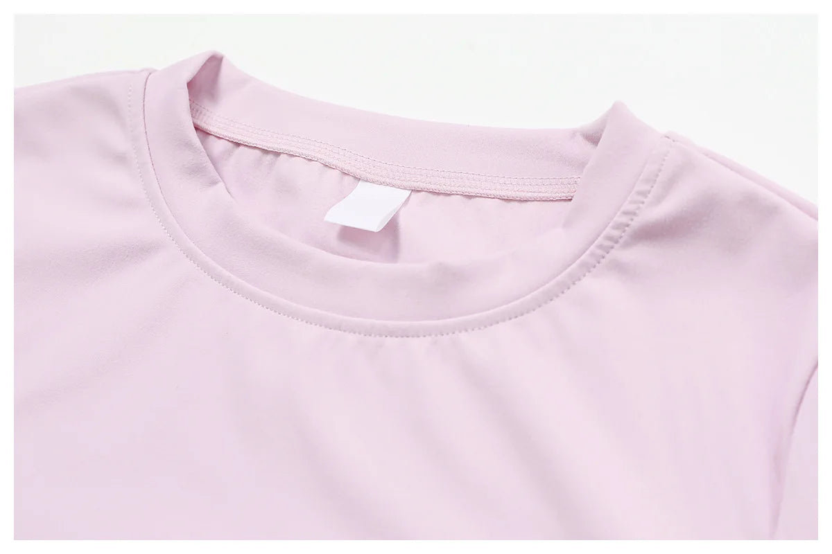 NCLAGEN Gym Top Women Short Sleeve Workout Clothes Sports T Shirt Femme Fitness Activewear Running Accessories Yoga Tight Tops