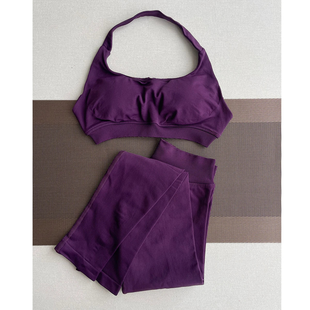 TKITK Leggings Women Seamless Sports Yoga Pants Low Ribbed Band Gym clothes Fitness Workout wear Scrunch Bum Tights