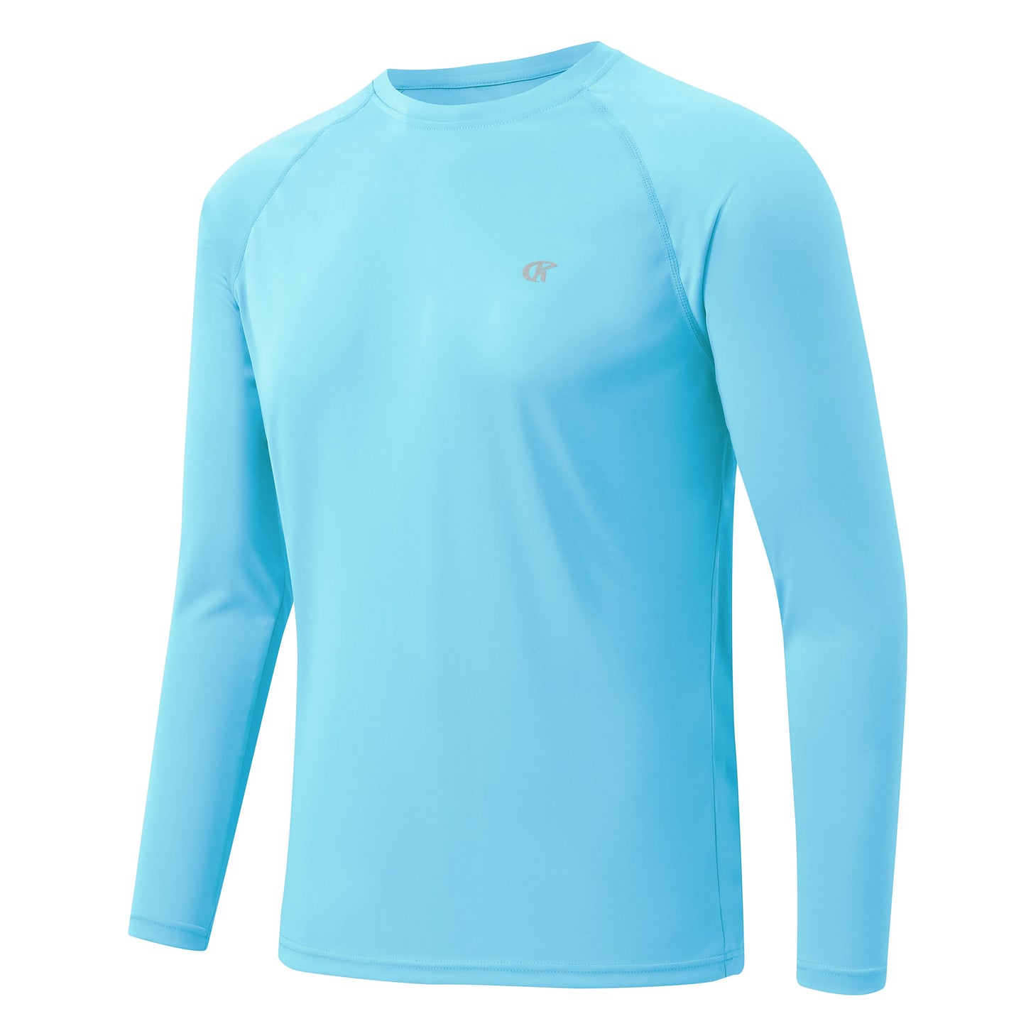 Men UPF 50+ Long Sleeve T-Shirt, Rash Guard Breathable Tops, Pullover Shirt for Sport Fishing Hiking Workout Outdoor Beach