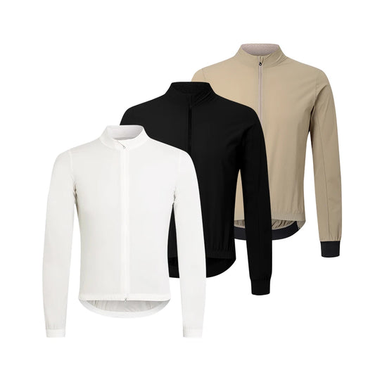 HISERWA Men Cycling Jacket Windproof Waterproof Lightweight Long Sleeve Mountain Bike Jacket Motorcycle Jacket Cycling Clothing