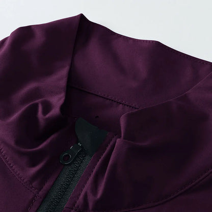 HISERWA Men Cycling Jacket Lightweight Breathable Anti-UV Cycling Windbreaker High Quality MTB Road Bike Jersey 2-Way Zipper