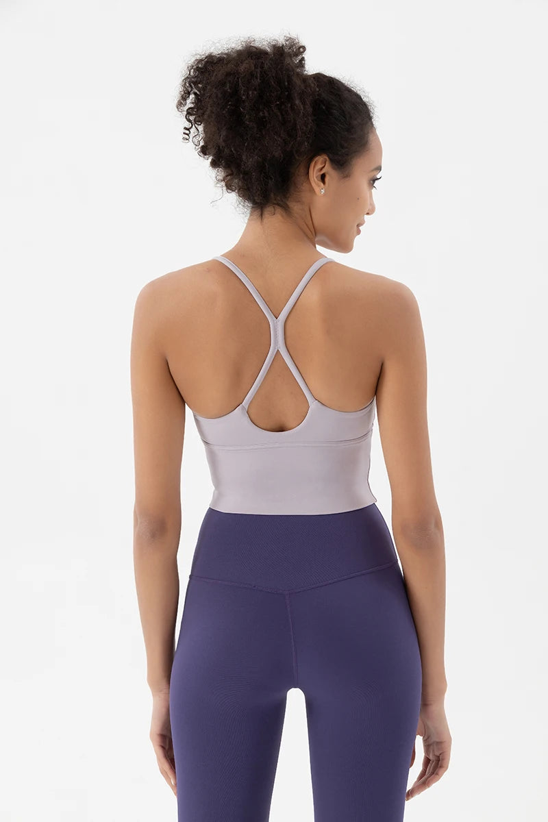 SOISOU S-XL Nylon Sports Bra Top Women Bralette Breathable Underwear Women Sports Leggings For Women Sexy Top Bra 10 Colors